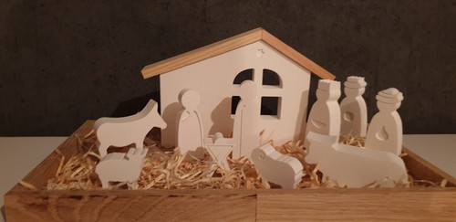 Weihnachtskrippe modern raysin - modern,