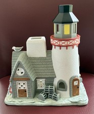 Partylite Teelichthaus Keramik Leuchtturm Teelichthalter