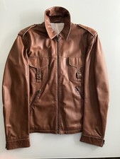 Pierre Cardin Herren Lederjacke, Größe 52, Dunkelbraun