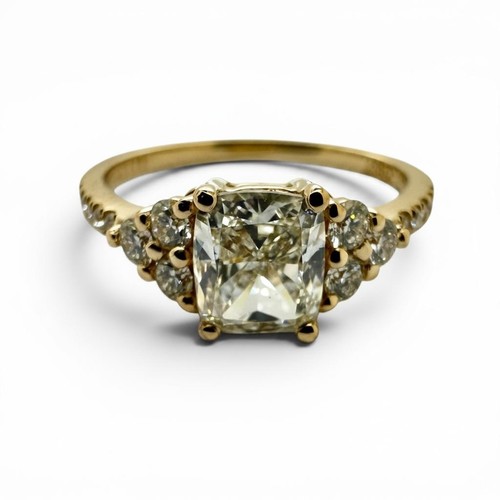 Gelbgold 750 ring mit - 750,