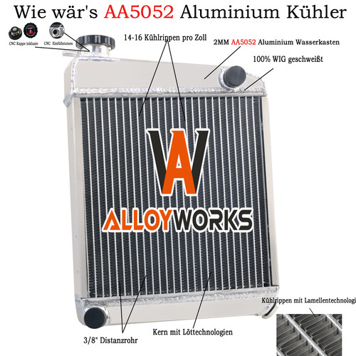 Reihe alu kühler 50mm für - 50mm,
