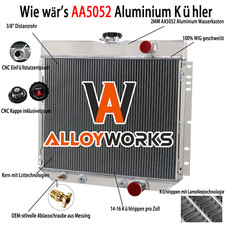 4 Reihe Aluminium Kühler Für