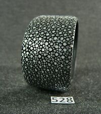 528) Rochenleder Armreif 3 cm Breit verstellbar 17 - 22 cm Stingray Leather