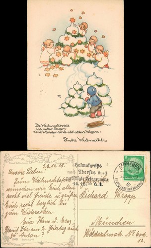 Ansichtskarte weihnachten - ansichtskarte,
