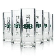 6x Jever Bier Glas Krug