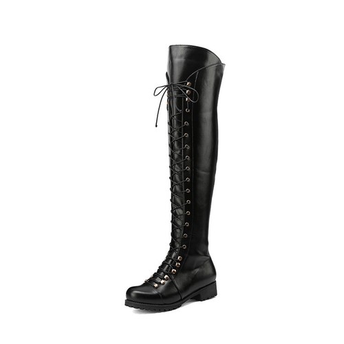 Damen overknee reißverschluss - damen,