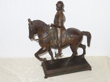 Bronze Figur Bronze Reiter "