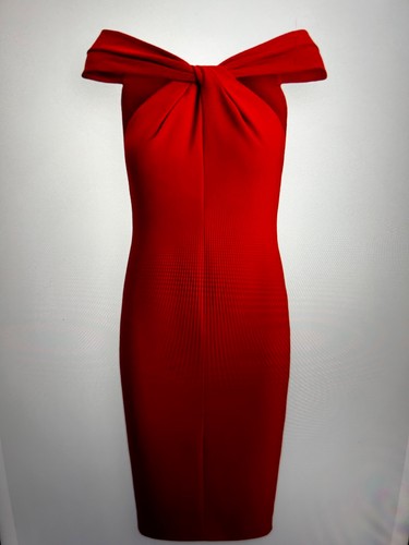 Twist front crepe cocktail - twist-front,