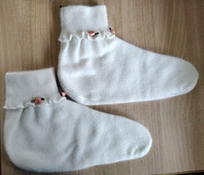 Medima Bettschuhe mit Umschlag Angora Schurwolle Bettdinger Wärmesocken