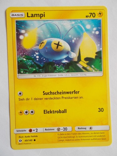 Pokemon karten 236 - pokemon, lampi