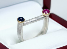 925 silber 14k gold - gold, vintage