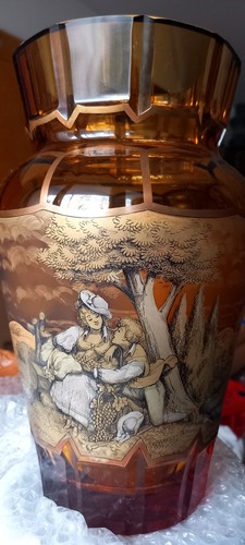 Selten antik kristall - kristall, vase