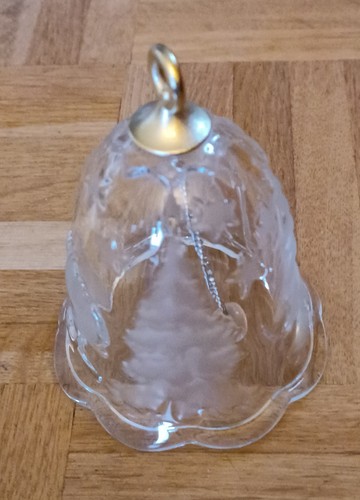 Glasglocke mit weihnachtsmotiv - mit,