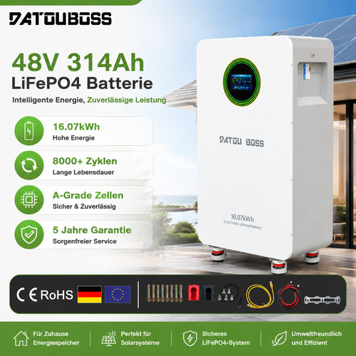 48v 314ah 07kwh batterie - 314ah, 16.07kwh