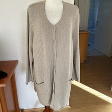 Gudrun Sjöden Designer Strick Jacke Mantel Überwurf Gr.XXL Grau Lagenlook Top