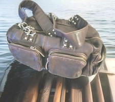 Designer Luisa Cerano Leder Handtasche  In Braun Top Zustand 