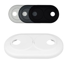 Doppel-Heizungsrohr Rosette, Rohrabstand variabel, 15- 28mm, Heizrohr-Abdeckung 