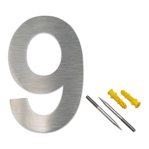 Hausnummer edelstahl h30cm - edelstahl,