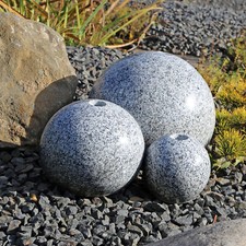 CLGarden 3er Set Granitkugeln Quellsteine für den Bau von Garten Springbrunnen