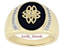 Natürlich Schwarzer Onyx & Cz