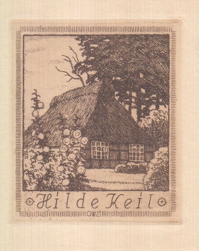 Exlibris bookplate radierung - exlibris,