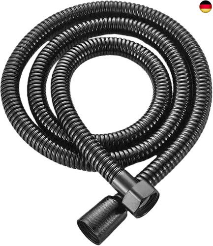 Duschschlauch schwarz - 1,5m,