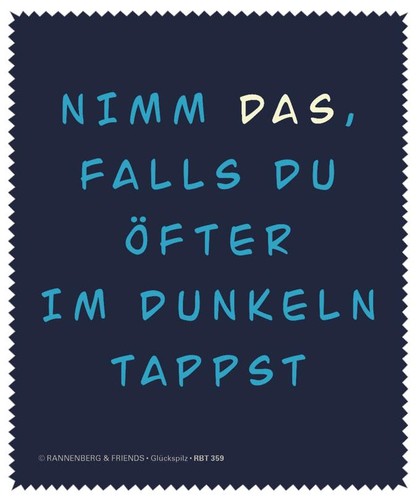 Lustiges brillenputztuch mit - brillenputztuch,