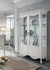 Vitrine Weiß Glasschrank