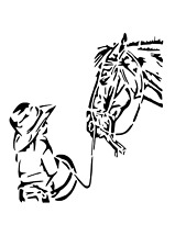 Schablone " Mädchen mit