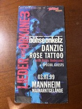 Böhse Onkelz Ticket 1999 Insel Im Salzgitter See Lieder Wie Orkane (Stempel)