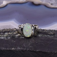 Edelopal Ring, 925er Silber