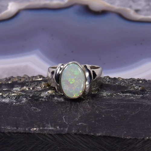 Edelopal ring 925er silber - ring,,