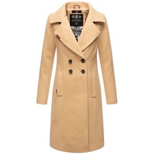 Navahoo Damen Mantel Trenchcoat Wintermantel Übergangs Jacke Parka Lang B661