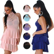 Damen Neckholder Abendkleid