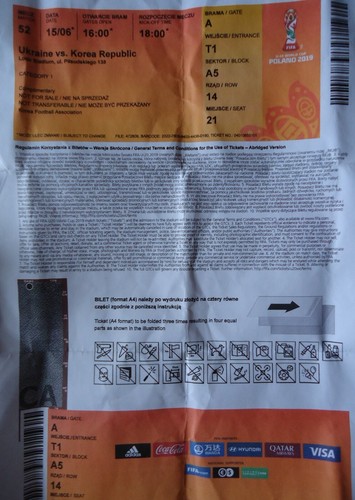 Print ticket namen finale fifa - namen,