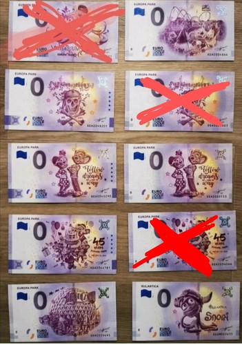 Verschiedene null euro scheine - verschiedene, null-euro-scheine