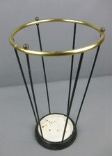 alter Schirmständer Messing Gusseisen String Ära Mid Century Rockabilly 50er Jh.