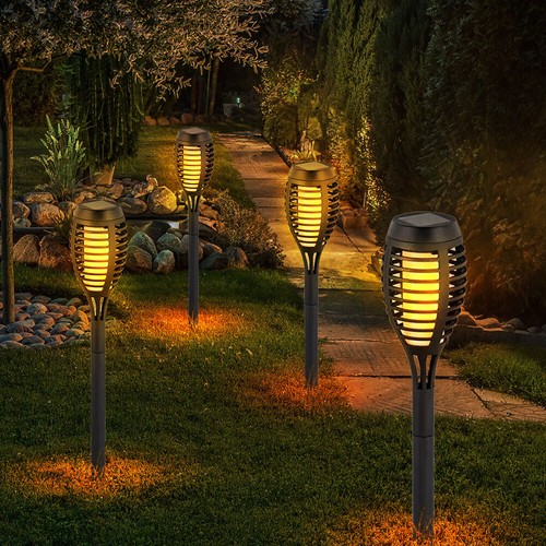 Solarlampe gartenfackel led - 4x,