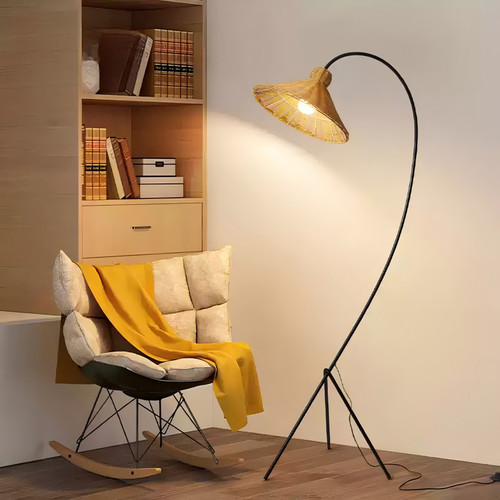 Rattan stehleuchte - rattan,