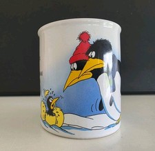 Uli Stein Tasse Pinguin Was für ein Auto haben wir? 1997 Kaffeetasse Becher TOP