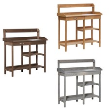 Pflanztisch mit Wanne Gärtnertisch Blumentisch Garten Tannenholz