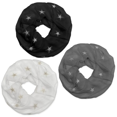 Loopschal glitzersterne - loopschal,