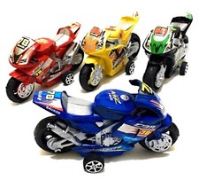 4 Rückzug Motorrad Spielzeug
