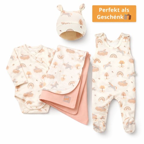 Baby set einhorn - set, 4-teilig