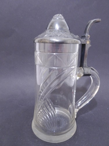 Antiker glas bierkrug - antiker,