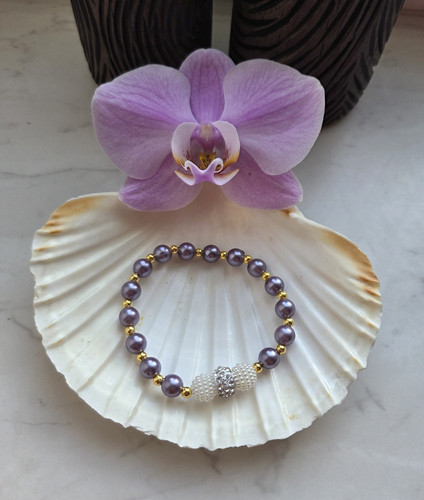 Armband perlen rund - armband,