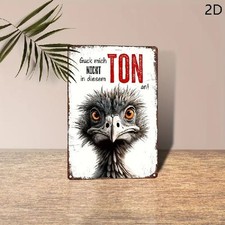 Blechschild Guck mich nicht in