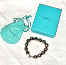 Tiffany & Co HardWear 14mm Bead Ball Armband 925 Sterling Silber 20 cm