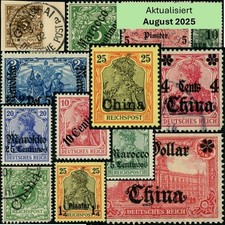 Deutsche Auslandspostämter: Postfrisch, Ungebraucht, Gestempelt Auswahl