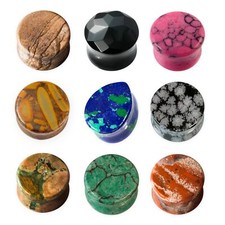 Stein Flesh Plug Ohr Tunnel